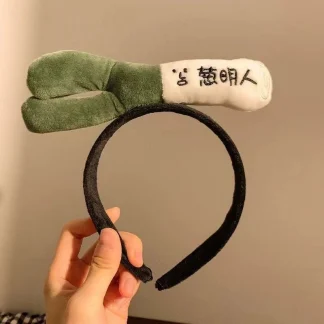 搞怪大葱发箍可爱拍照卡通头饰创意葱明人表演发卡超萌搞怪头箍女